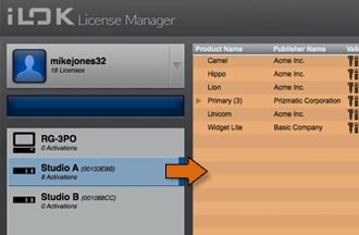 See Licenses in iLok License Manager